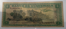 Banco de Guatemala 1964 ONE Quetzal 1 Quetzal