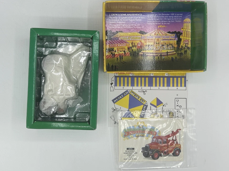 CORGI 1/50 - 16101 Scammell Highwayman Crane Set - Showmans Range - COMPLETE - Image 2 of 4