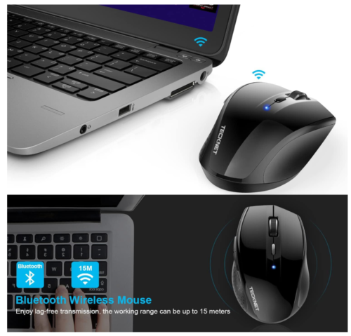 TECKNET EWM0130 Bluetooth Wireless Mouse – Optical, Cordless for Mac, PC, Laptop - Picture 20 of 49