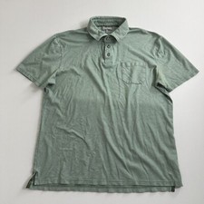 Hickey Freeman Polo Shirt Mens Medium Blue Short Sleeve Collared Golf Stretch