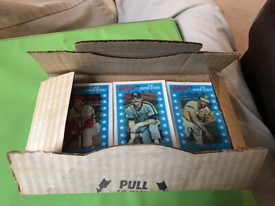 1982 Kellogg's Complete 64 Set of 3-D Super Stars In Box Many In Strips