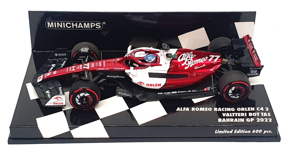 Minichamps 1/18 Scale 117 220177 Alfa Romeo F1 C42 Bahrain Minichamps 1/18 Scale 117 220177 Alfa Romeo F1 C42 Bahrain