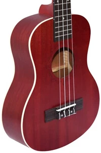 Ukulele Aloha (Choisissez votre taille) Sapele Wood in Red Satin (navire libre Canada)