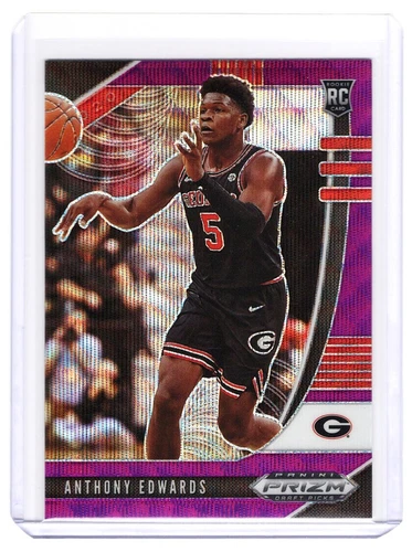 Anthony Edwards Rookie 2020/21 Panini Prizm Draft Picks Purple Wave Prizm