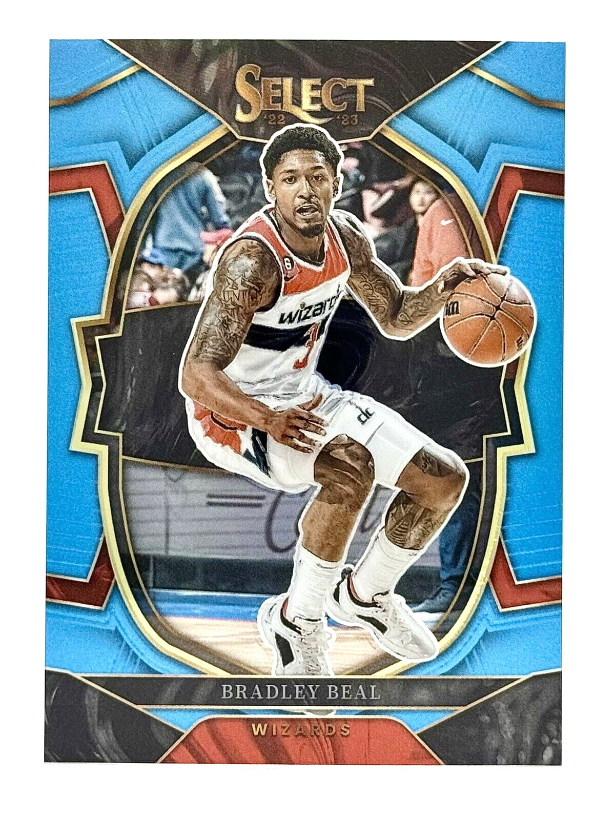 2022-23 Select Light Blue Prizm #62 Bradley Beal 209/299 Washington Wizards