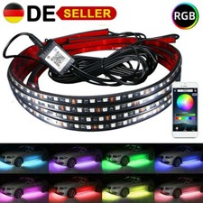 7 RGB Auto Unterbodenbeleuchtung LED Streifen Licht Atmosphäre Lampe App Control