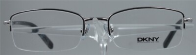 DKNY DY5637 Silber/Blau Halbrandlos Metall Designer Brille Brillengestell NEU