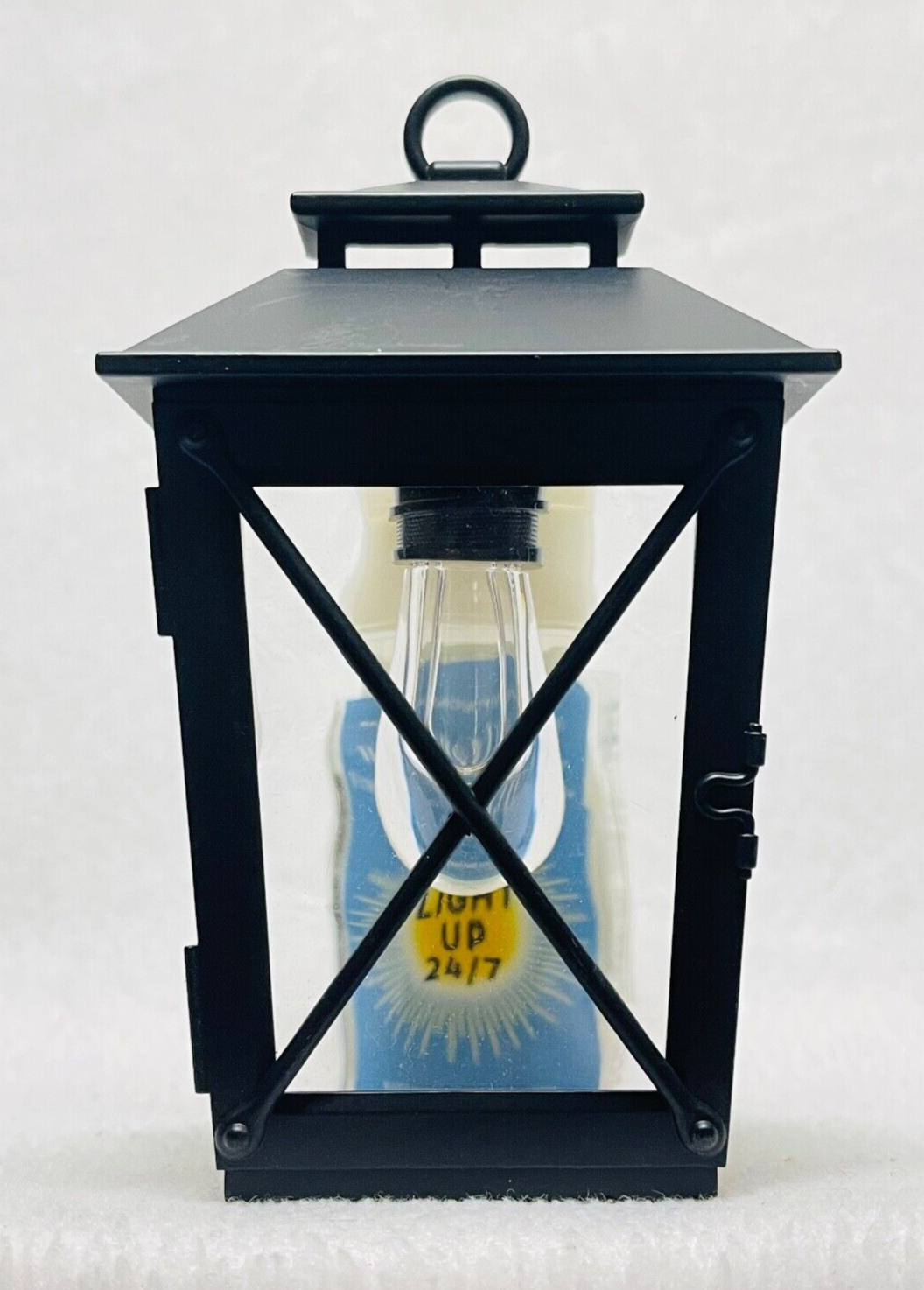1 Bath Body Works Wallflower BLACK LANTERN Wall PlugIn Unit Air Fresh LIGHT UP