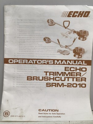 Original Echo Trimmer/Motorsense SRM-2010 Bedienungsanleitung gebraucht gut