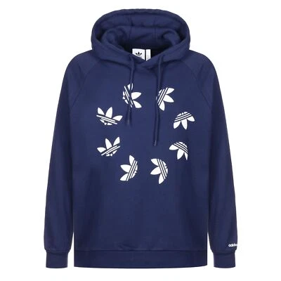 adidas Originals Shattered Hoodie Trefoil Sweatshirt Crew Kapuzenpullover Navy - Bild 1 von 3