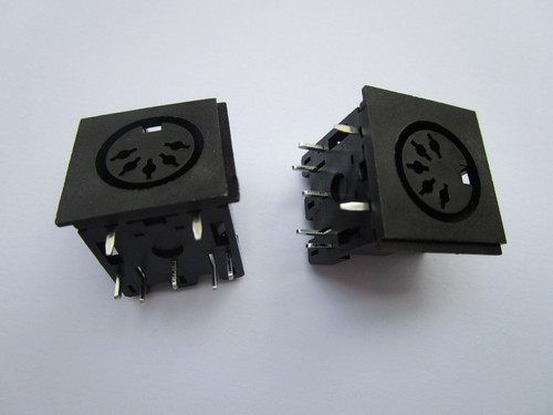10 pcs Circular DIN Jack Female S Terminal 5 pin PCB Mount Connector New - Picture 7 of 8