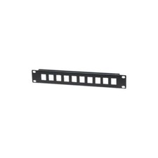 Intellinet 10 Port S Blank Patch Panel Jet Black 1U High 10" Wide