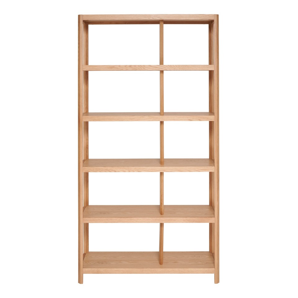 Ercol Ella Shelving Unit Clear Oak W100CM W32CM H190CM Finish RRP £