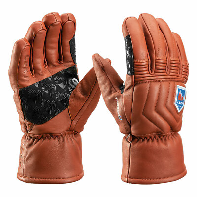 Leki Marbec 3D Unisex-Skihandschuhe Ski-Handschuhe Alpin Leder Wasserfest Finger