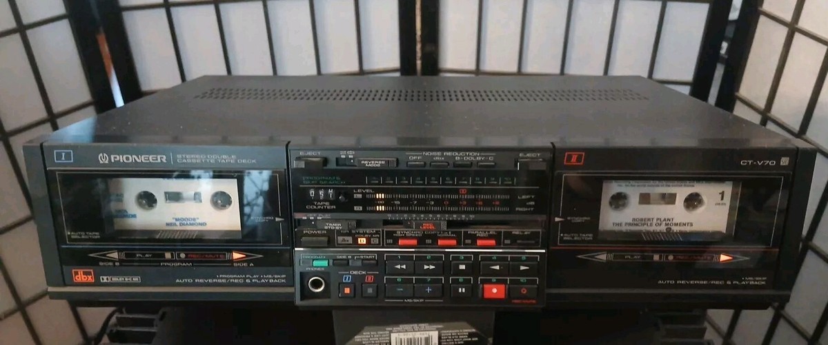 Pioneer CT-V70 Stereo Dual Cassette Deck Perfect Working Condition