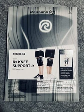 Rehband Knee Sleeve 105360-50 5MM Neoprene Size Large Junior Unisex Knee Support