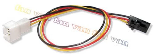 Standard 3 pin Fan Cable to Dell Latch Style 3 pin adapter! 10" Long! - Photo 2/4