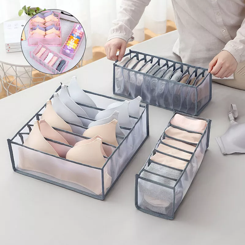 6/7/11 Underwear Bra Socks Ties Drawer Storage Organizer Boxes