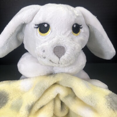 Little Beginnings White Bunny Rabbit Lovey Yellow Security Blanket | eBay