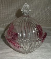 Glas Schale mit Deckel