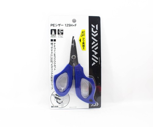Daiwa 125H+F Scissors P.E Line Cutter Split Ring Opener Navy (3914)