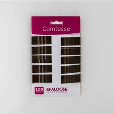 Efalock Comtesse 5cm brown 100Stk Haarklemme