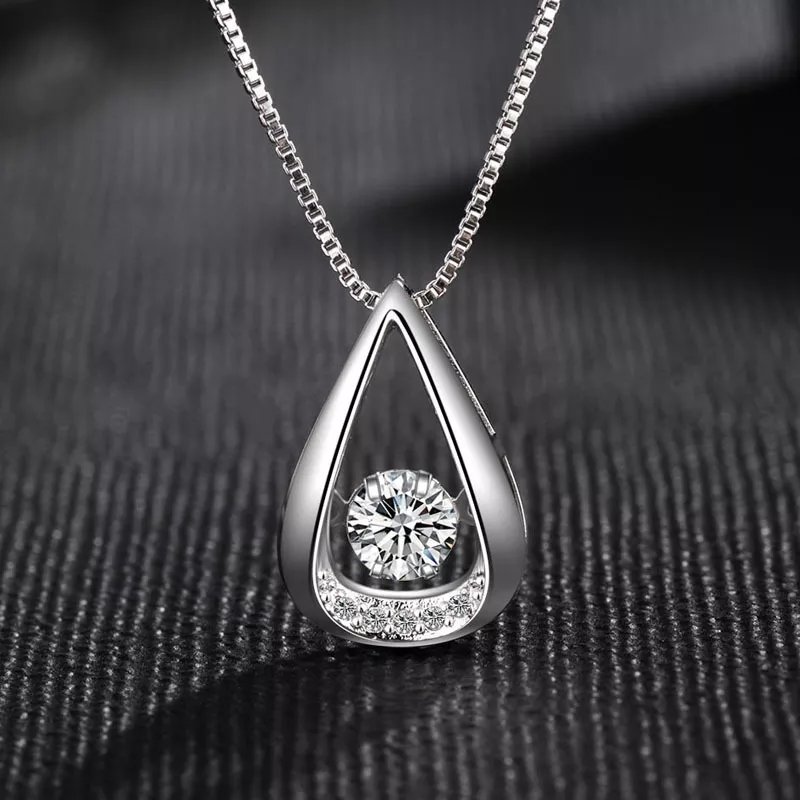 Ladies silver necklace online