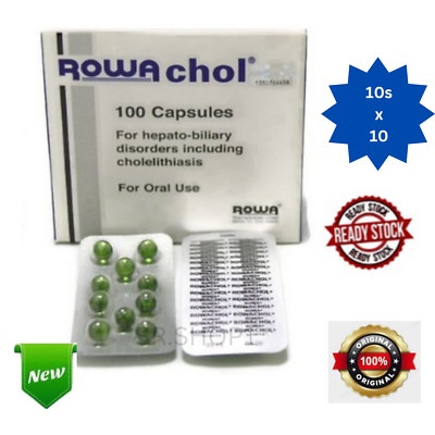 ROWACHOL 100's For Hepato Biliary Disorders Cholelitiasis & Gallstones Original