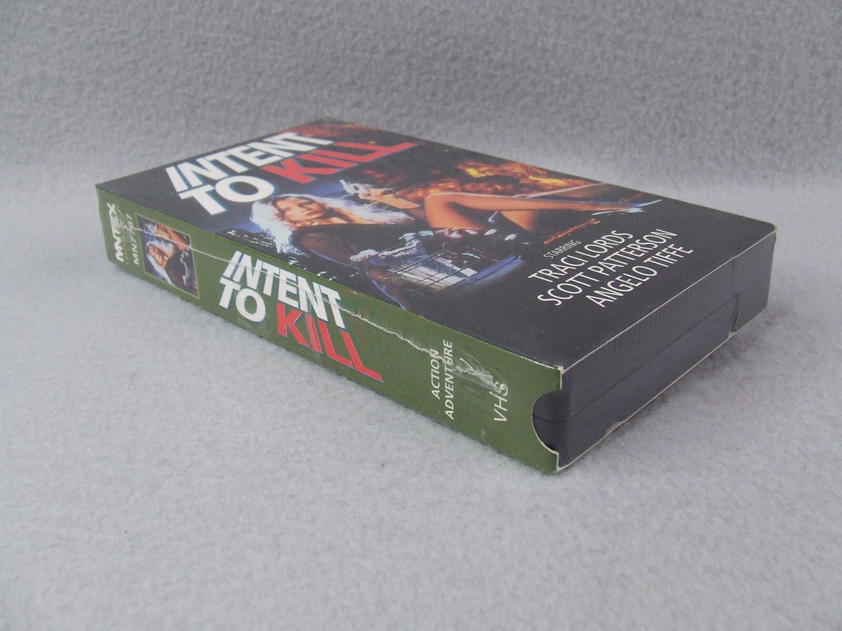 Vintage 1992 Intent to Kill VHS Film R Traci Lords Scott Patterson