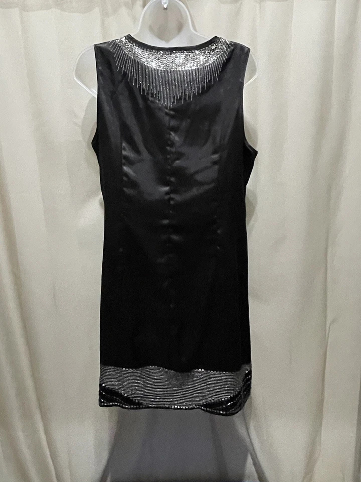Vertigo Paris Beaded Dress Black, Sz L - Image 4 of 4