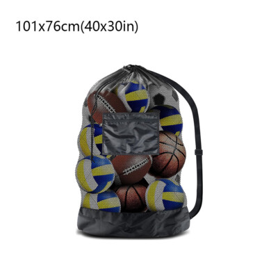 Mesh Drawstring Soccer Ball Bag For Football Basketball Volleyball Rugby  Storage