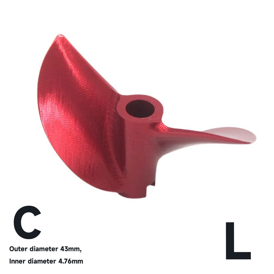 Hélice Pour Bateau RC Rapide 40-46mm - Pas 1.9 - Axe 3/16 (4.76mm) - Hydroplane, Catamaran