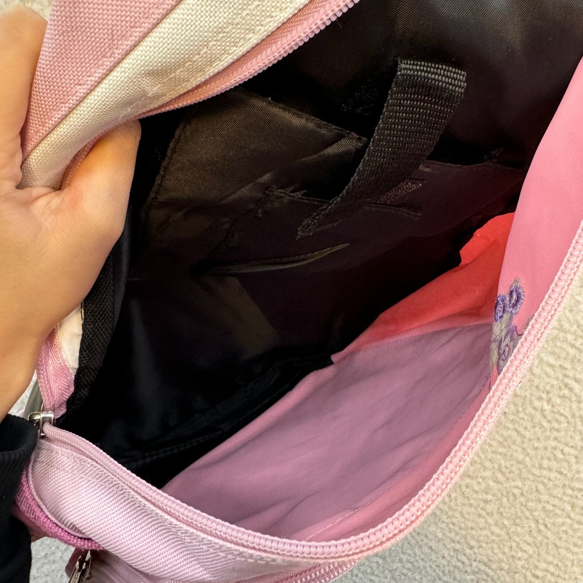 Vintage Y2K Mudd Pink Backpack School‎ Bag Travel Hiking Daypack Bookbag Preppy Y2K Vintage Mudd One Shoulder Cross Body Backpack Pink  main image 2