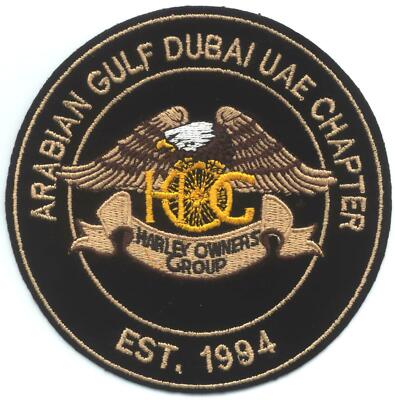 Harley Davidson - DUBAI, U.A.E. HOG CHAPTER  PATCH ***BRAND NEW ***