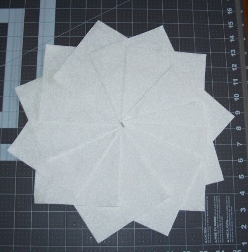 56 White Tonal Baby Bloom Fabric 5 inch Quilt Squares Charm pack