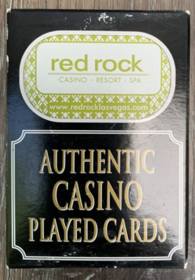 Red Rock Casino Las Vegas Playing Cards Vintage Original Played Black ...