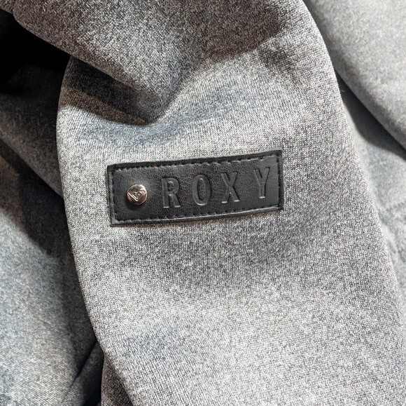 Roxy Fleece Lined Button Front Jacket with Drawst… - image 3