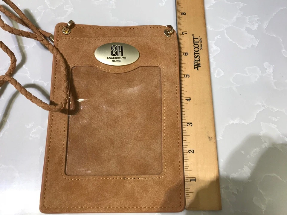 Correa de gamuza para el cuello insignia de identificación prensa pase tarjeta porta boletos bolsa billetera Foto 4 de 4