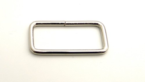 D rings O ring Rectangle square Metal Buckle Loop Webbing Leather Craft X 2pcs - Picture 19 of 28