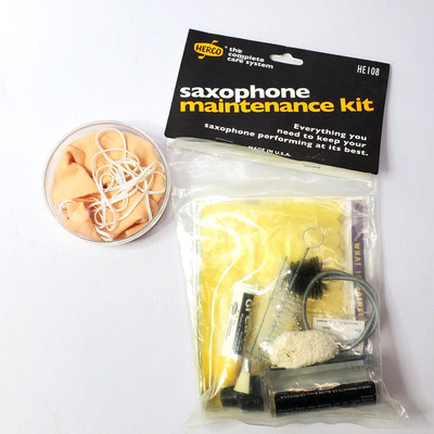 Herco Saxophone Maintenance Kit HE 108 Complete Care & Extra Sax Swab USA