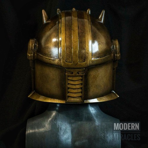 Helmet Inspired by "Mandalorian" Series Medieval Steel Helmet Armor Halloween - Picture 4 of 8