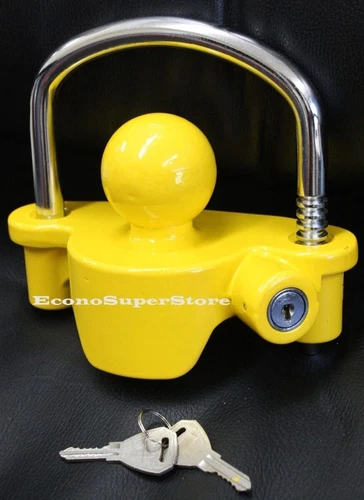 Anti Thief RV Trailer Hitch Ball Coupler Lock Guard Out Towing Security Locks