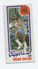 1980-81 TOPPS BRIAN TAYLOR #216 SAN DIEGO CLIPPERS XP
