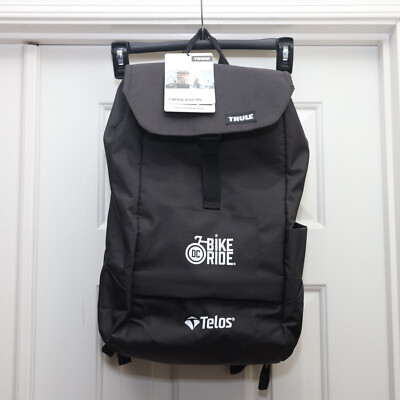 DC Bike Ride Entry Swag Thule Lithios Backpack Gray Laptop Work School Bag