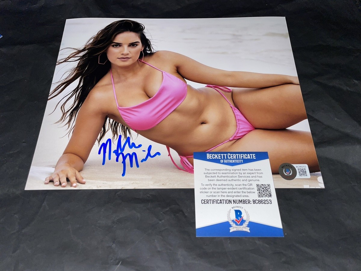 Natalie Mariduena Signed 8x10 Photo Sports Illustrated Swimsuit