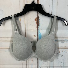Fruit of the Loom Women's T-Shirt Bra Style FT797PK Size 36C Gray Underwire Cott