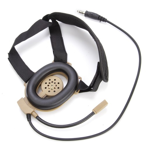 Walkie Talkie Microphone Heavy Duty U94 PTT Neck Throat Mic Earpiece Radio Nato - Photo 6/9