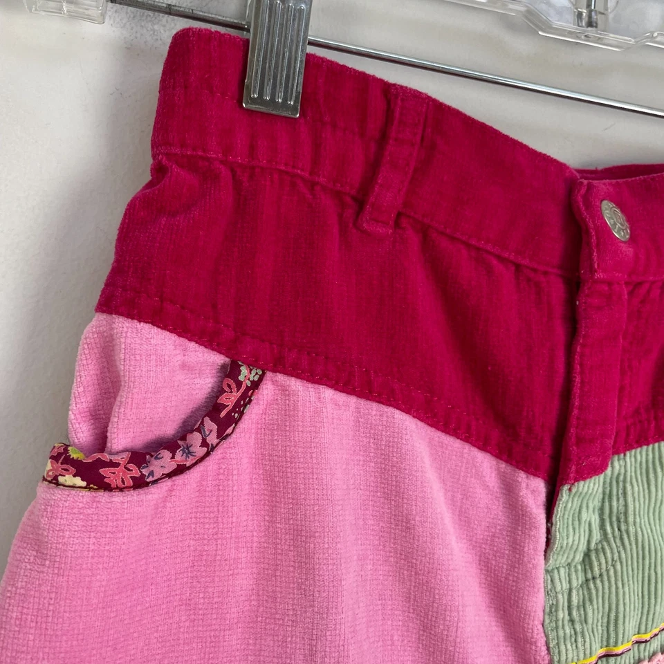 Mini falda floral de retazos de pana talla 10 Oilily para niñas estampado mixto Foto 3 de 4