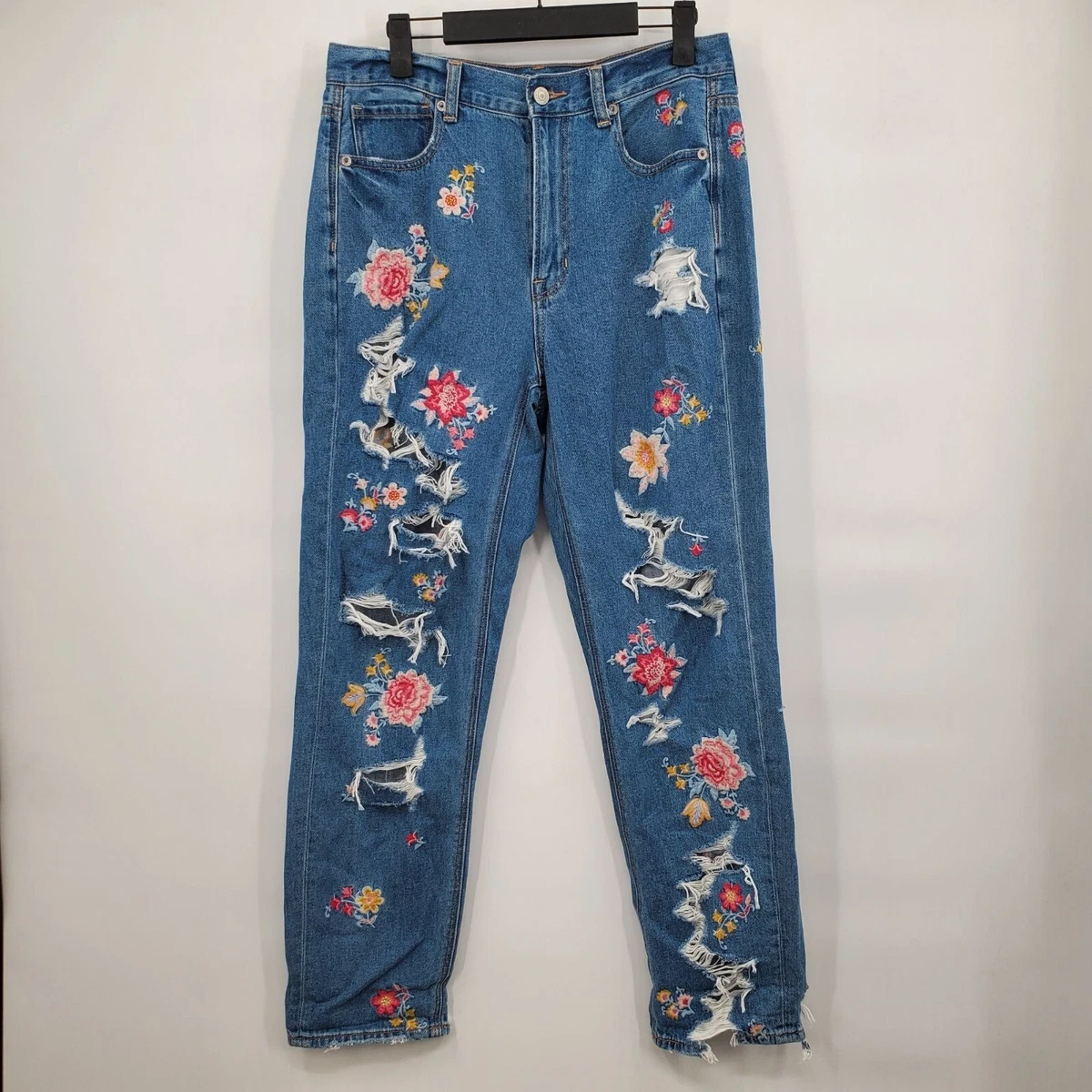 Embroidered jeans american eagle discount