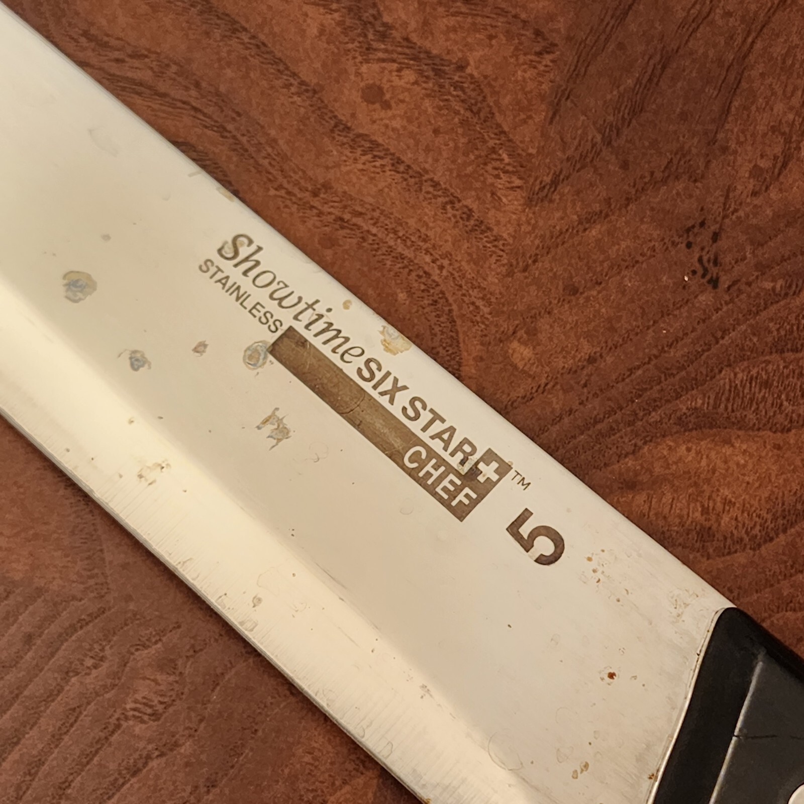 Ronco Showtime Six Star Chef Kitchen Knife #5 Stainless Steel Blade